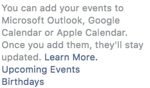 agregar eventos de facebook al calendario de google