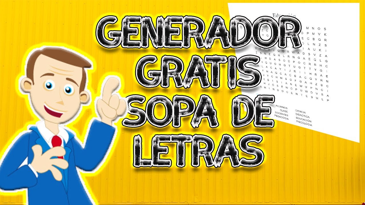 Página para hacer sopa de letras: 7 herramientas divertidas